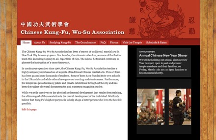 Chinese Kung-Fu, Wu-Su Association by rajakumar